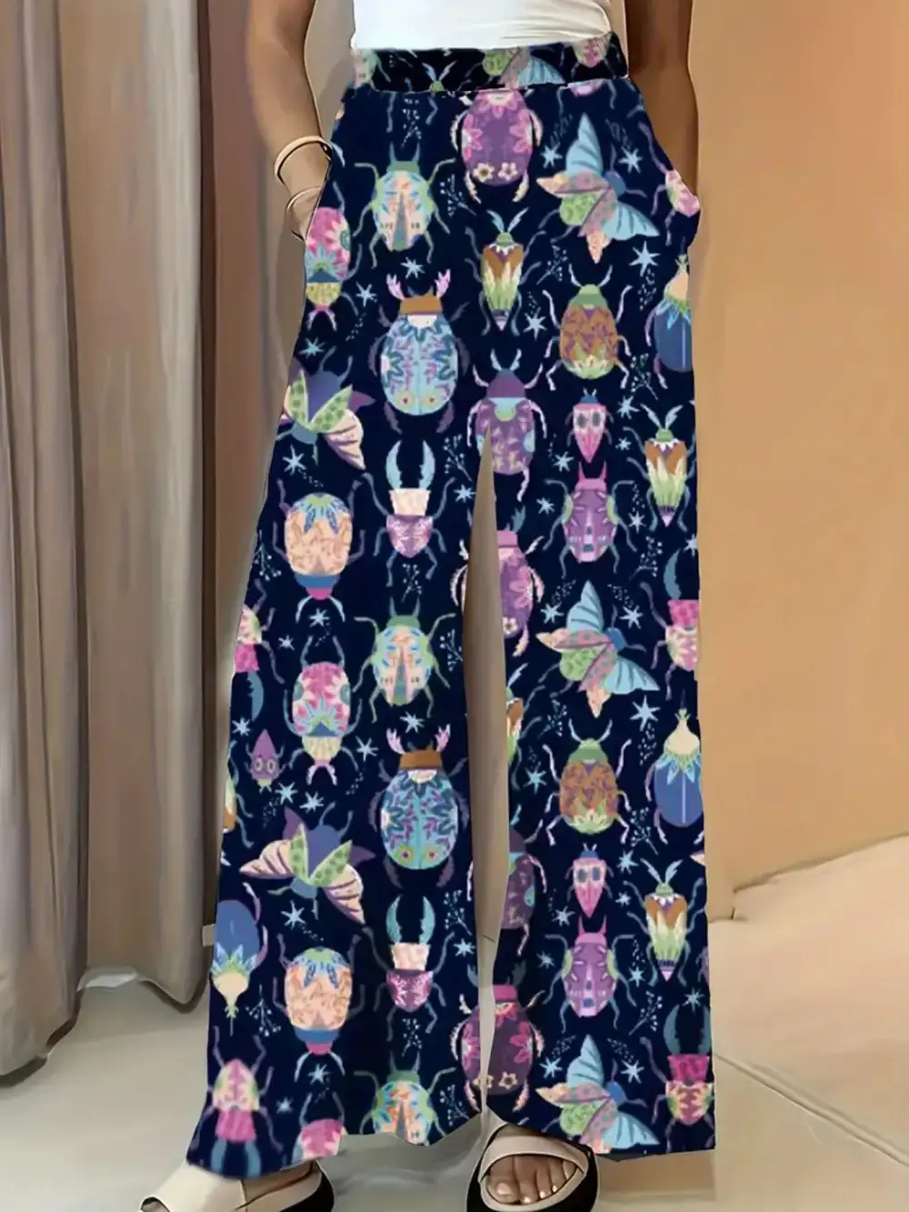 Everyday Printed Wide Leg Pants