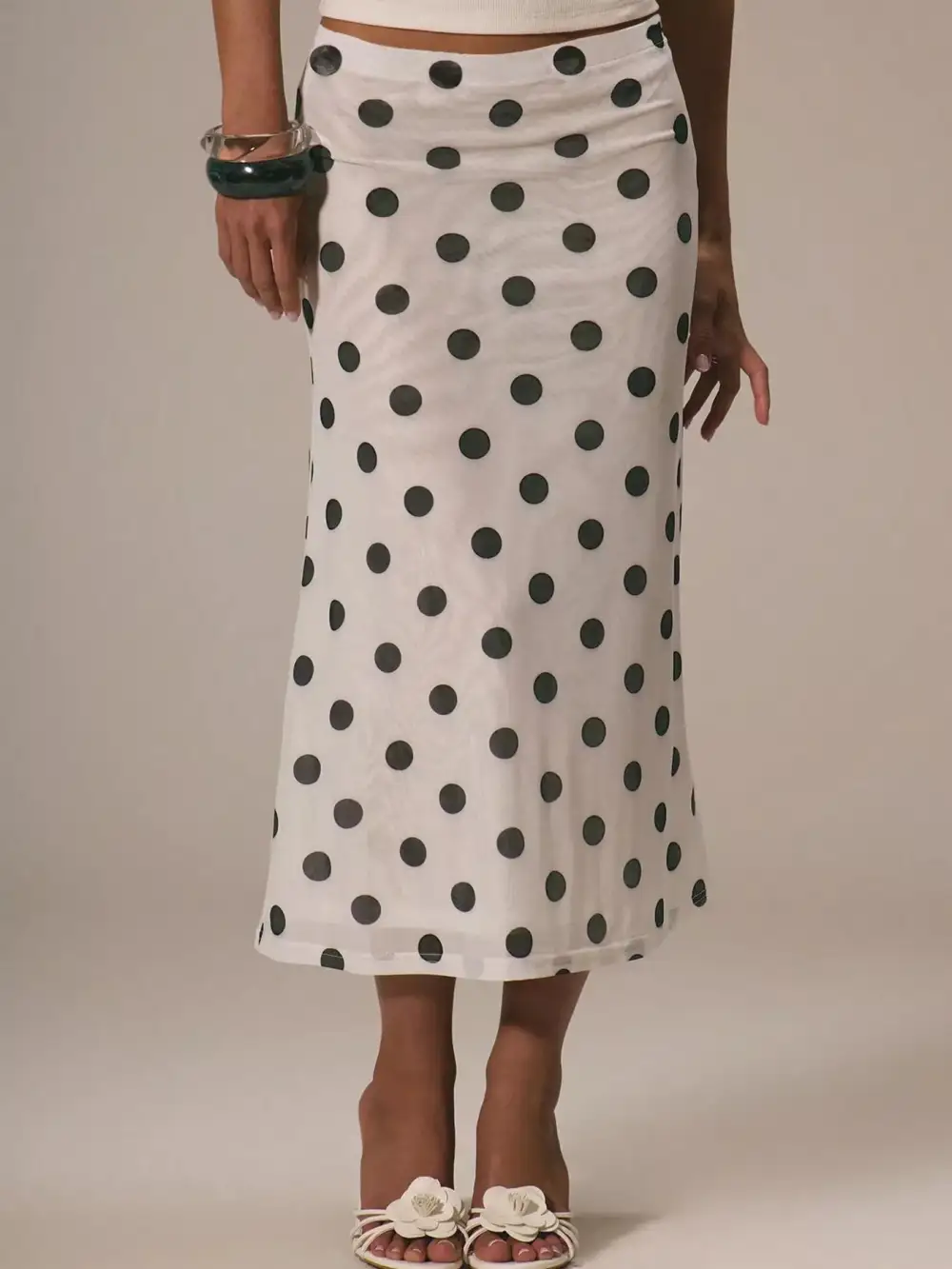 Layered Polka Dot Skirt
