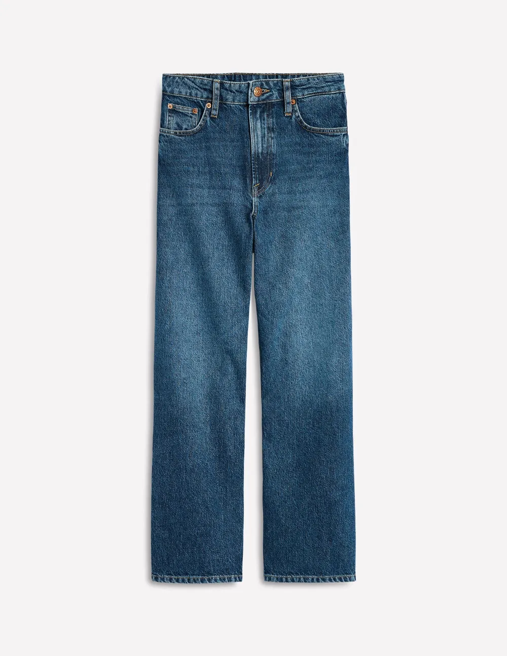 Light Blue High - Rise Wide - Leg Jeans