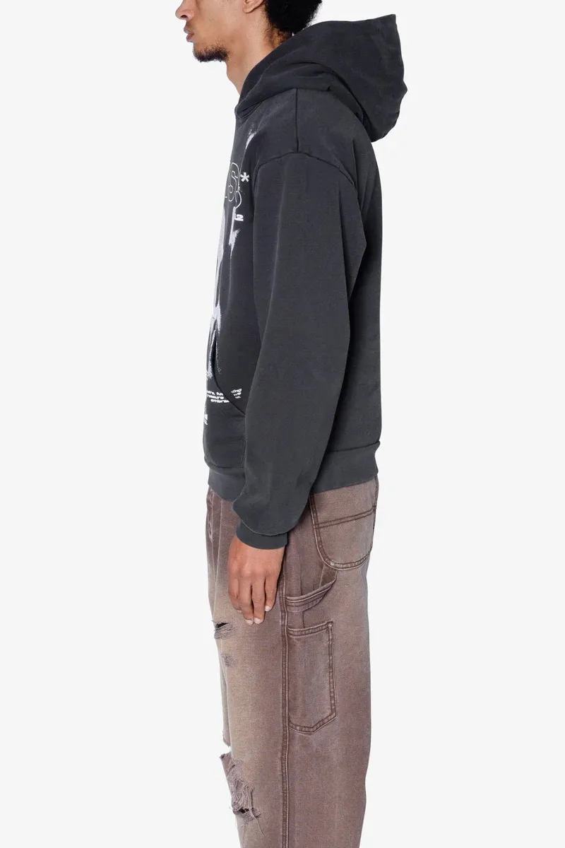 DARK GRAY GRAPHIC HOODIE