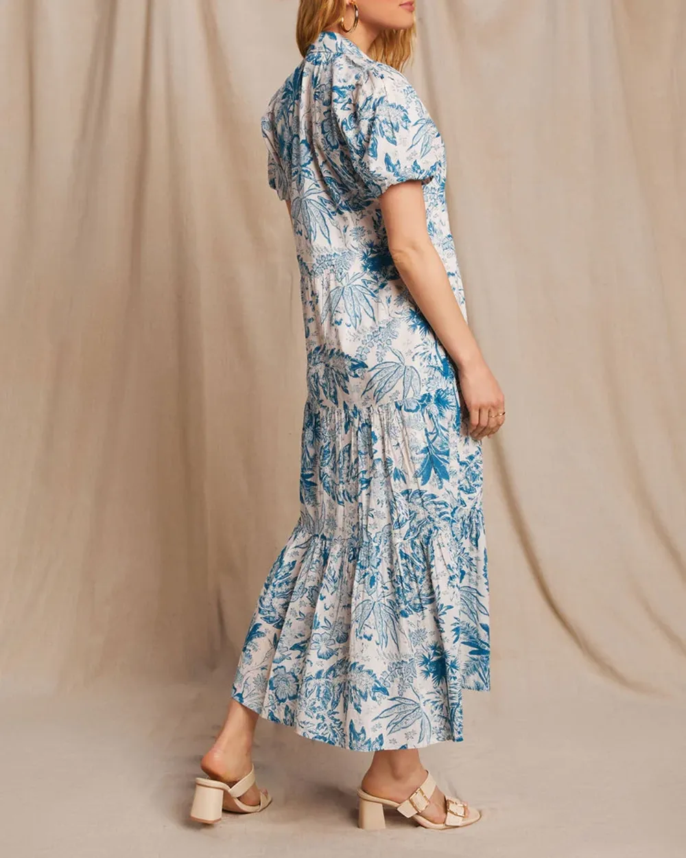 Floral Tiered Midi Dress
