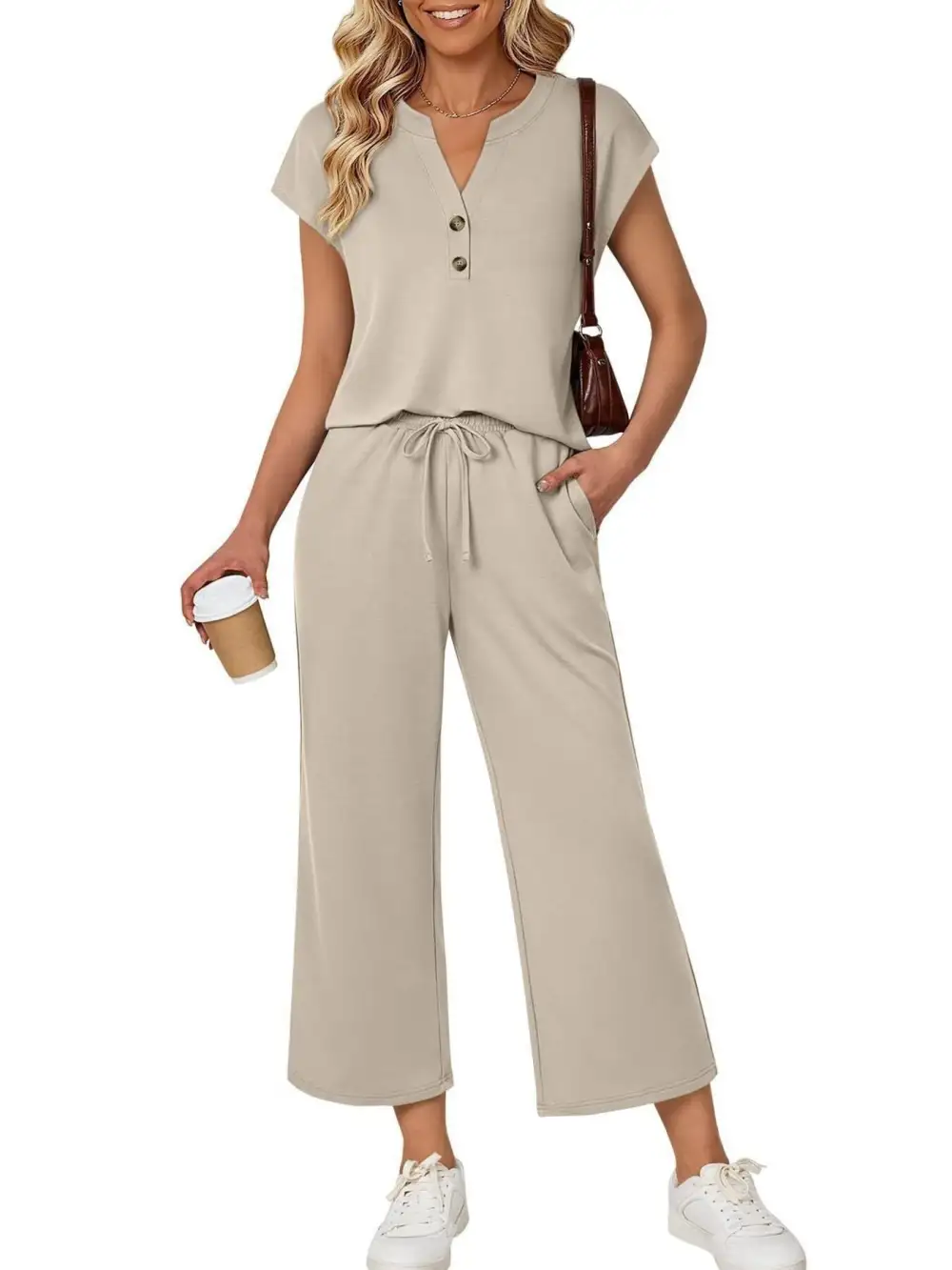 Notched Short Jumpsuit