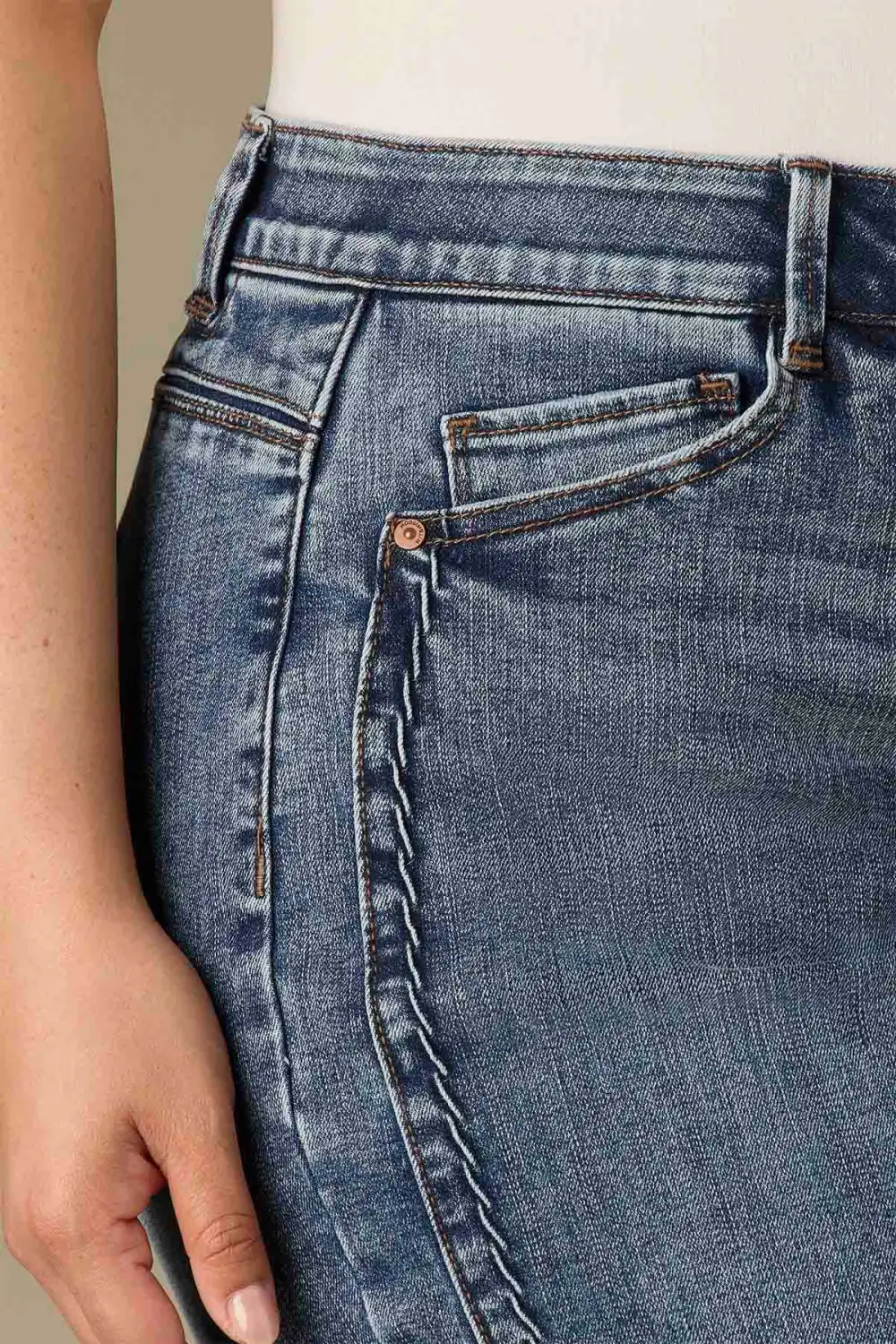 Gracie  Double Side Seam Stitched Plus Size Jeans