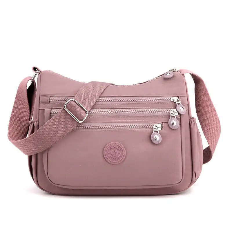 🎒 Multi-Pocket Campus Nylon Crossbody Bag
