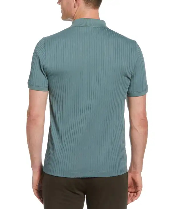 Quarter Zip Ribbed Polo