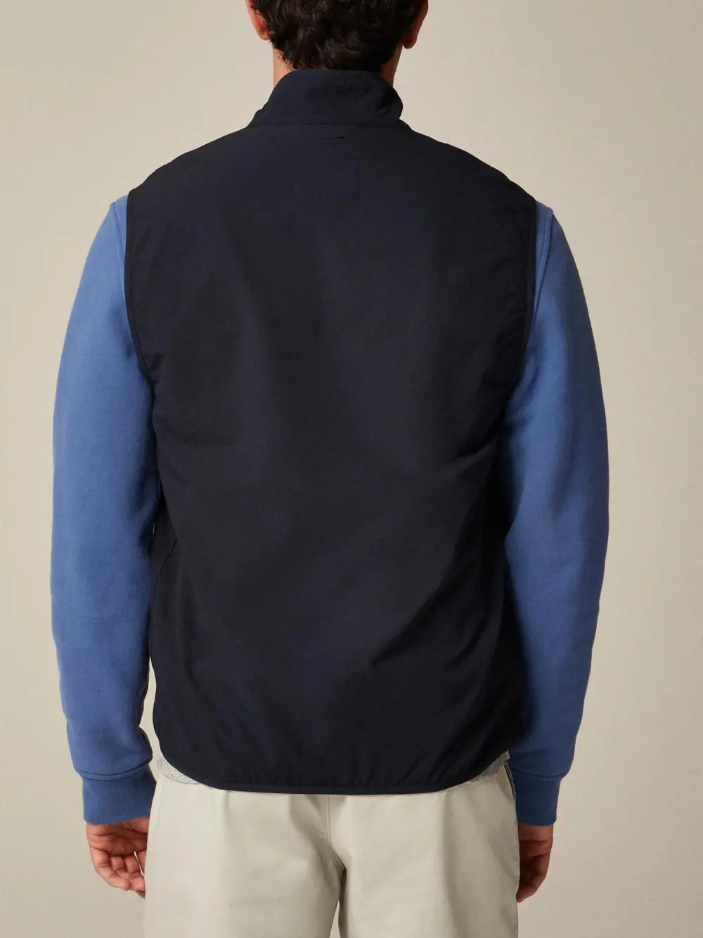 Black Zip Up Lightweight Vest