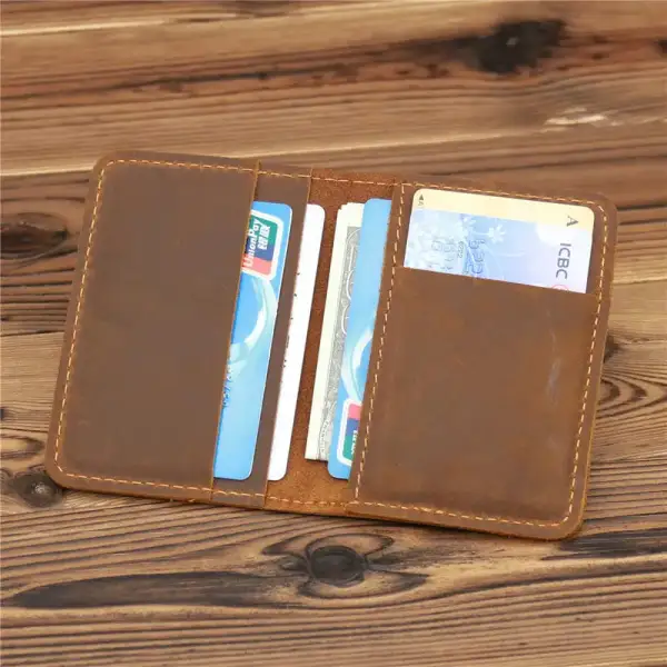 Minimal Leather Pocket Wallet