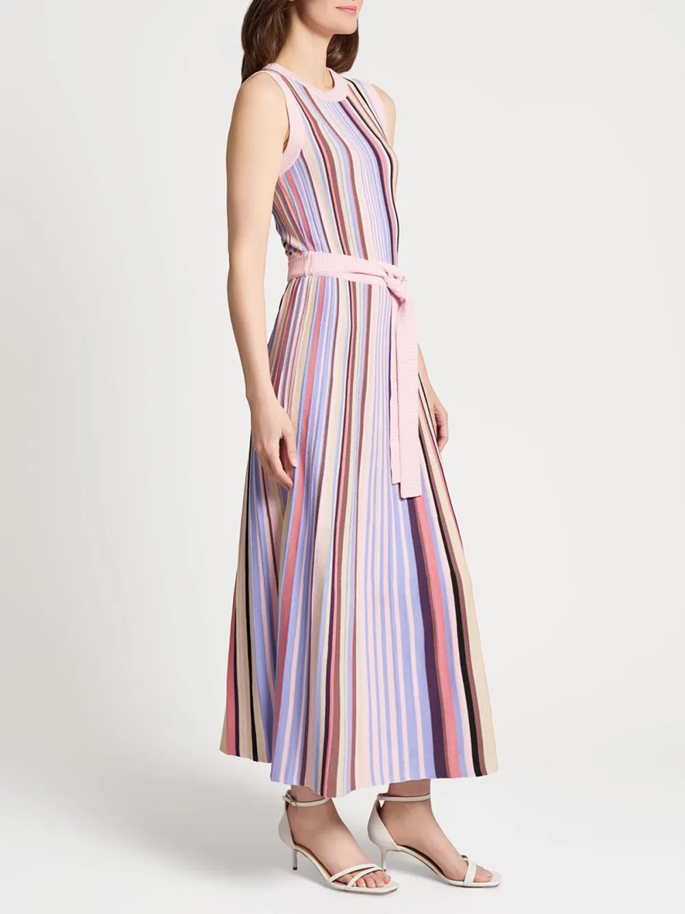 Striped Round Neck Dress