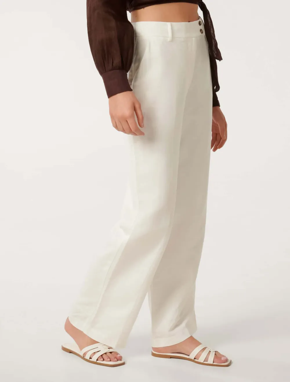 Button-Tab Pants
