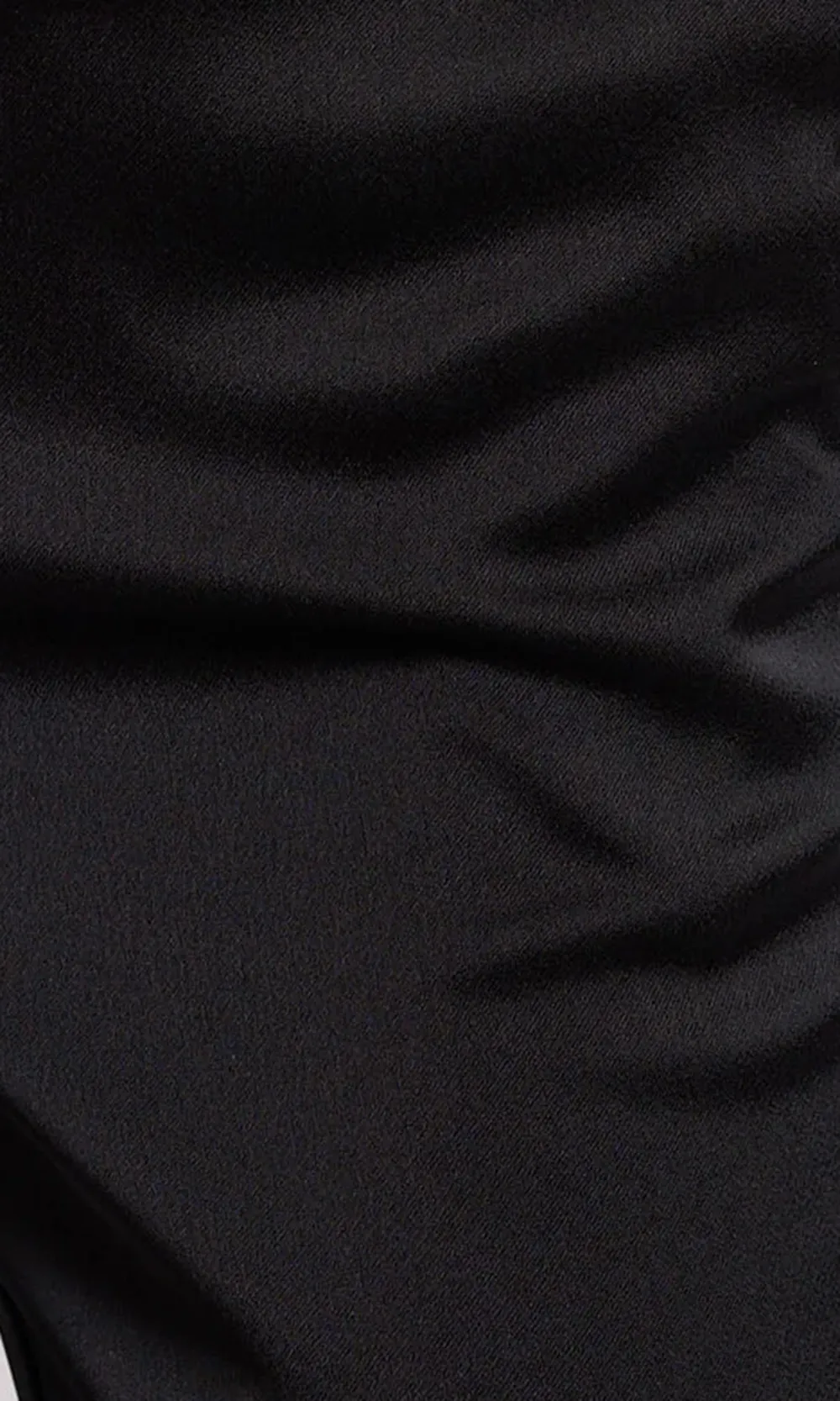 Black Satin Skinny Trousers
