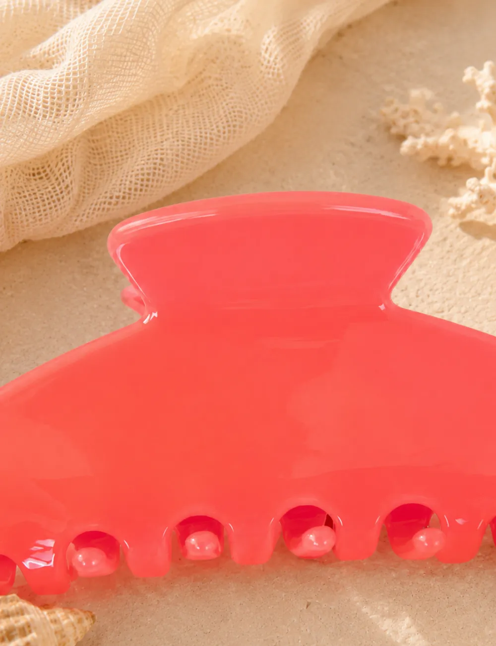 Solid Color Acetate Jelly Hair Claw Clip