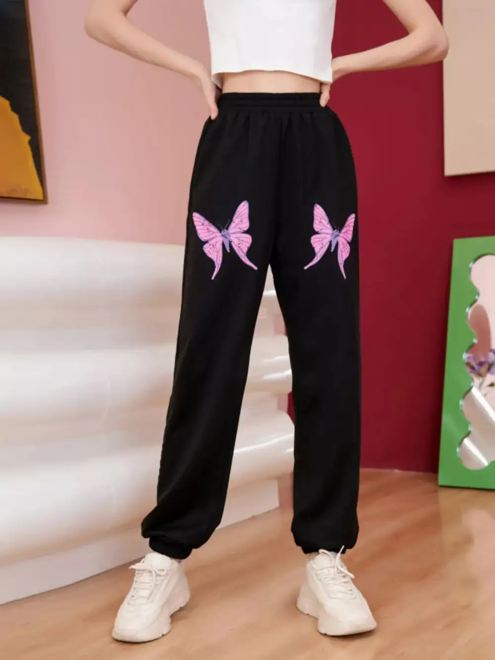 Butterfly Casual Sweatpants Pants