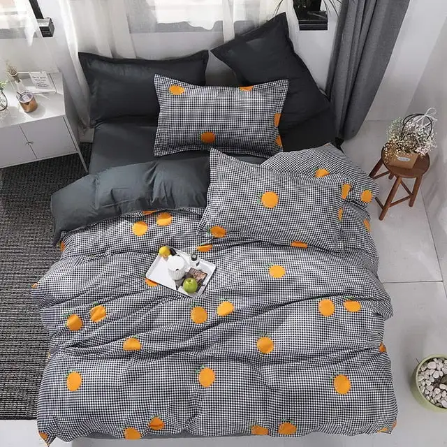 (Store Closing Sale) Duvet Cover Flat Bed Sheet Bedding Set