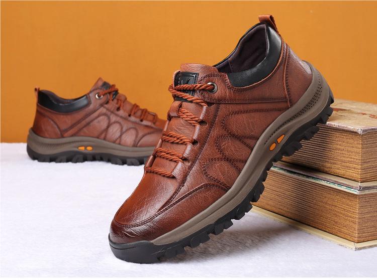 MEN'S CASUAL HAND-STITChHEDD LEATHER SHOES