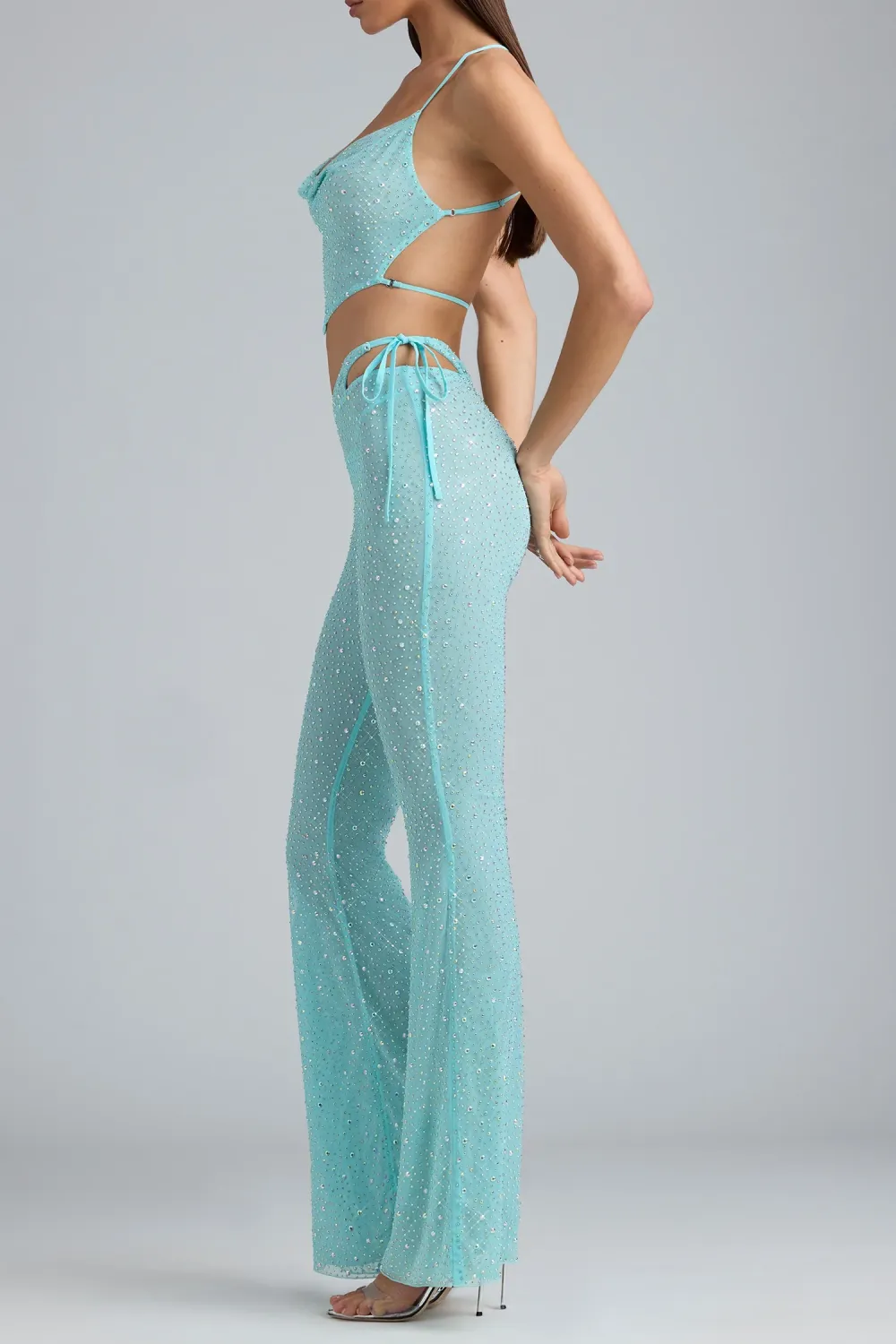 Breathable Retro Slim Fit Mid-Rise V-Waist Trousers