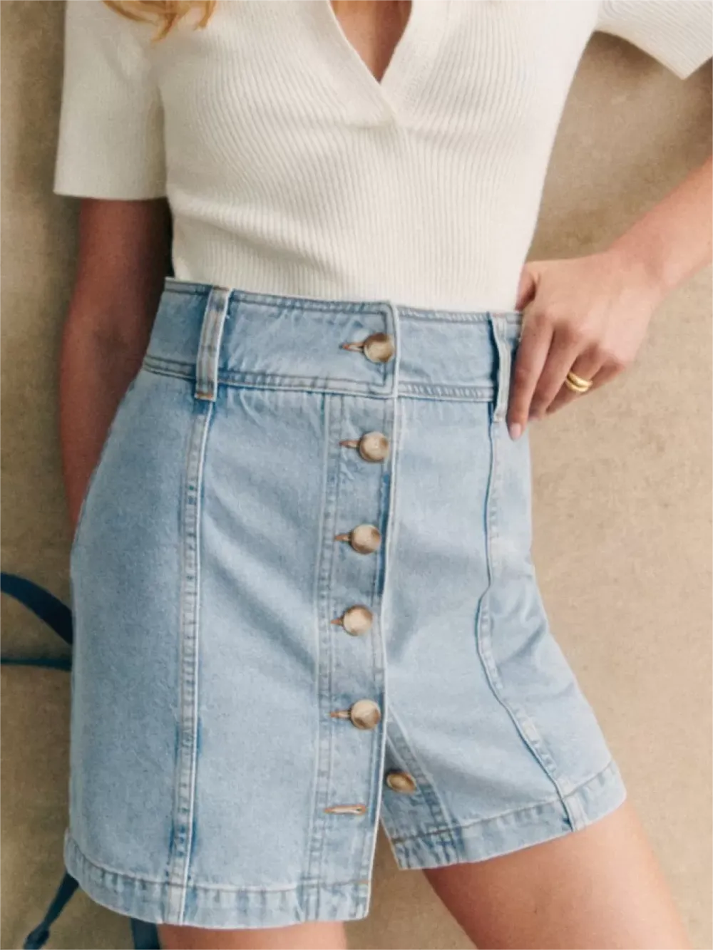 Short Suede Skirt