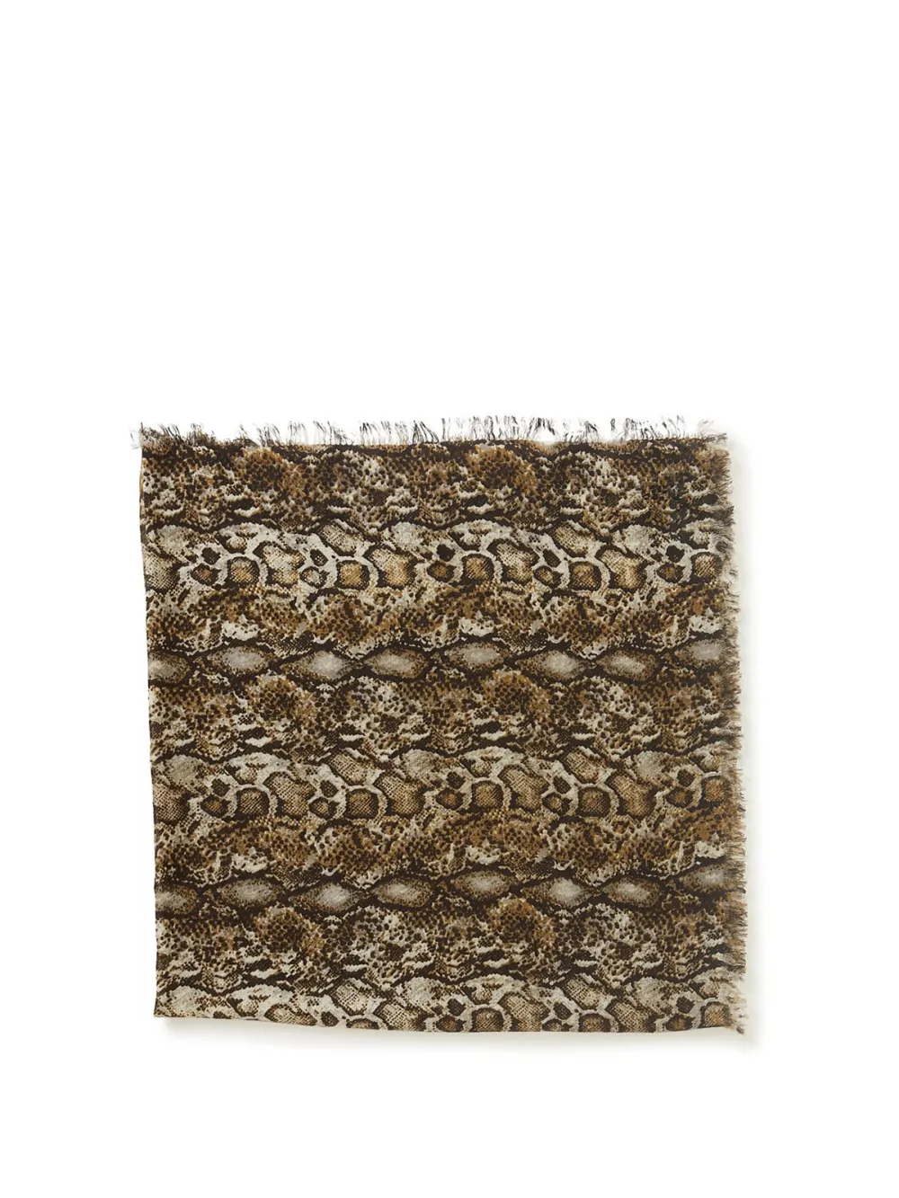 Red Ethnic Printed Square Scarf