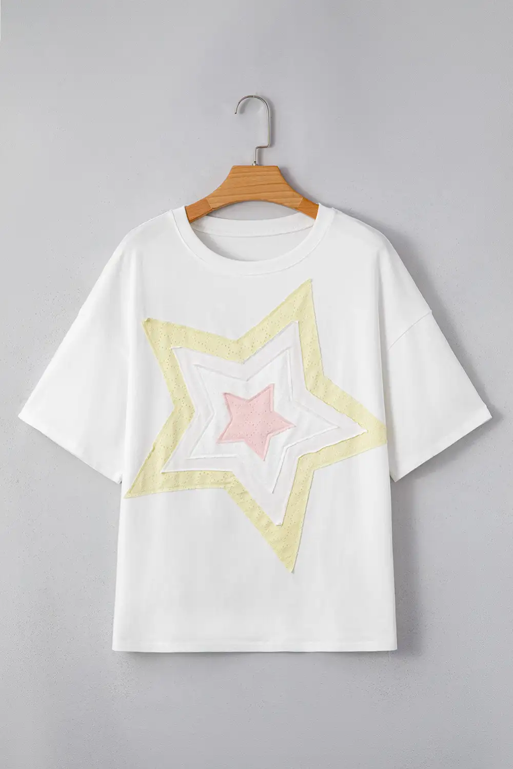 Star Layered Patched Graphic Tee