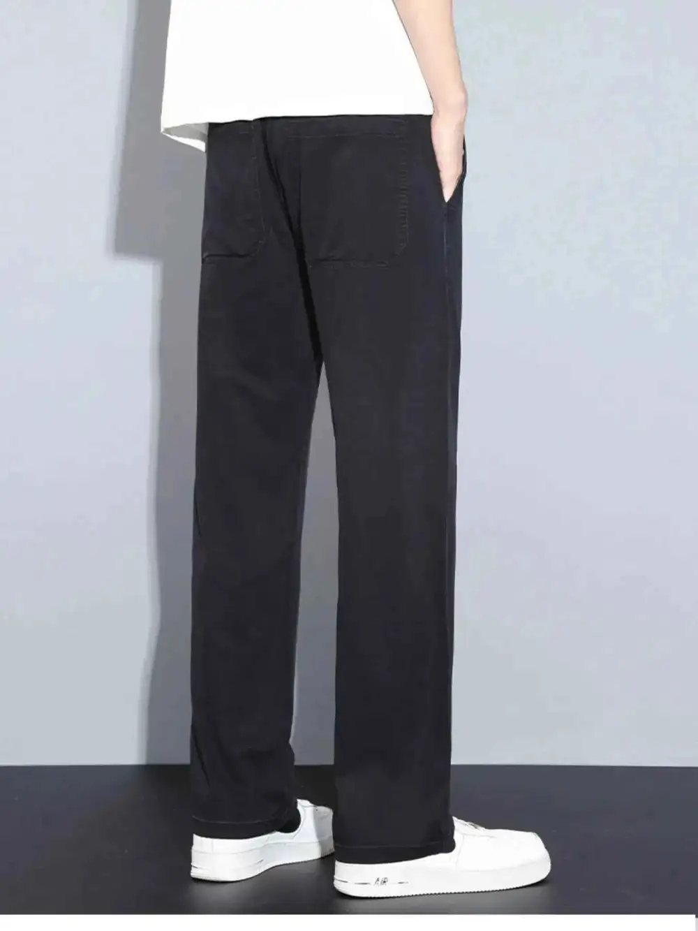 Casual Wide Leg Drawstring Pants
