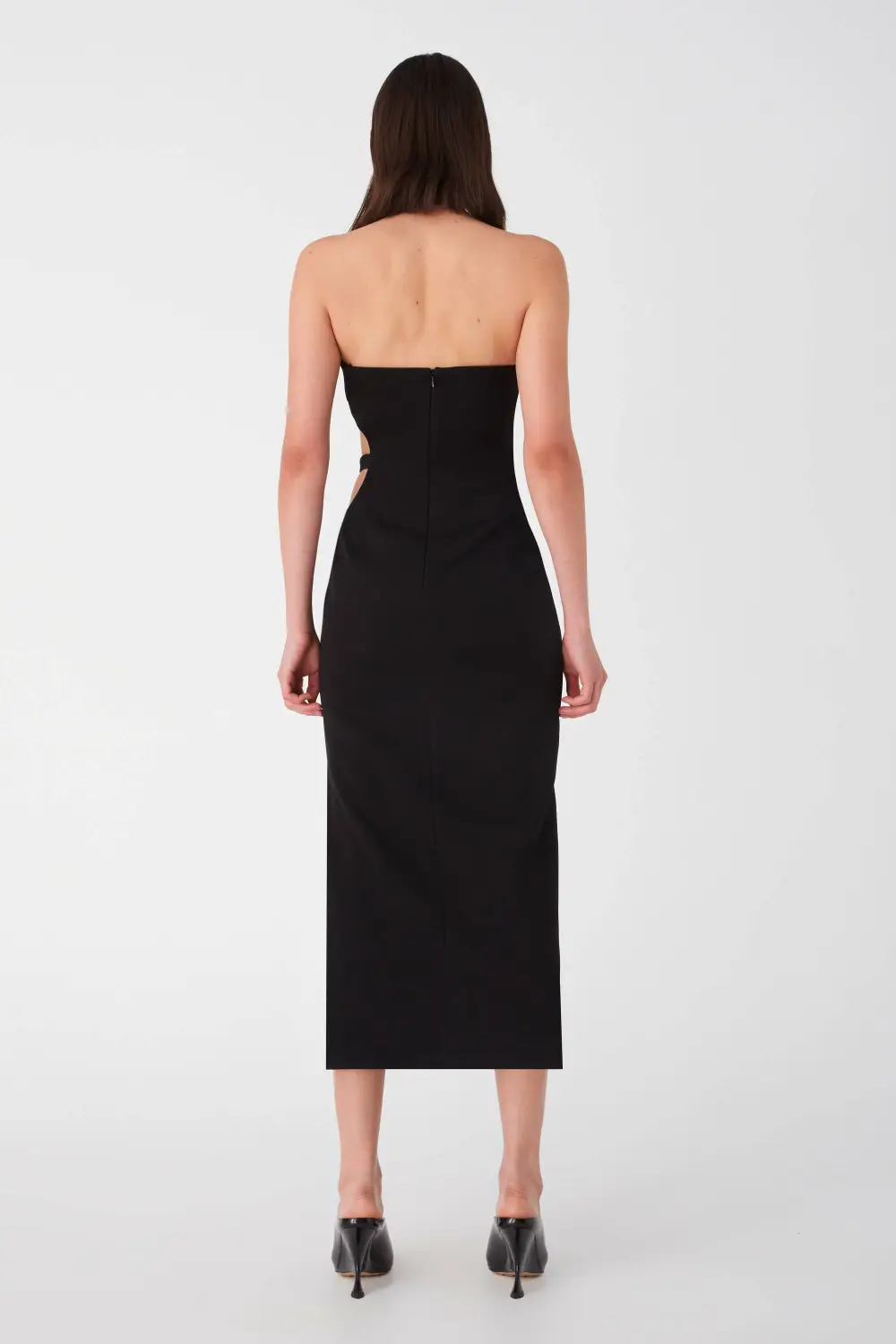 Avery Bonded Crepe Midi Dress