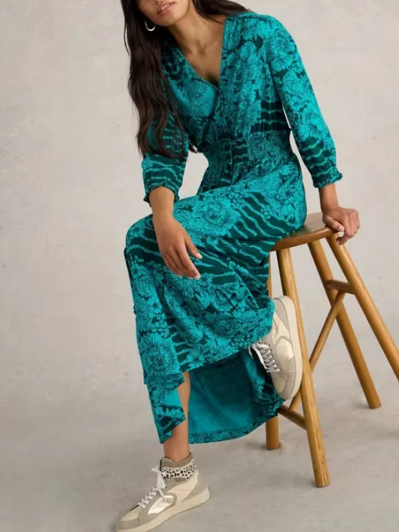 Shirred Jersey Dress