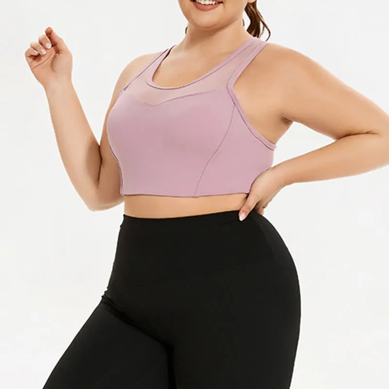 Mesh Sports Bra Yoga Wireless Bra