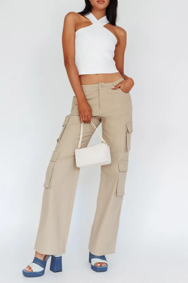 Women's Multi-Pocket Cargo Style Loose Trousers