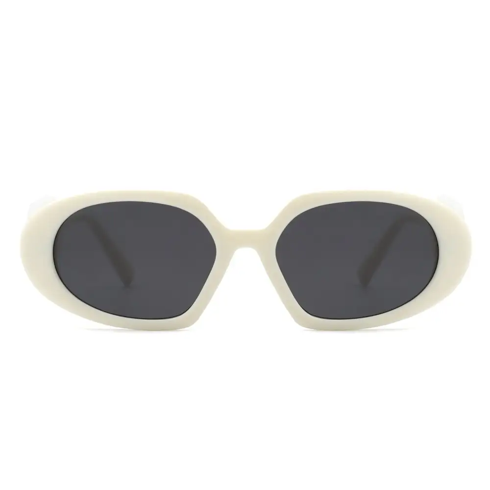 Rectangle Oval Frame Sunglasses