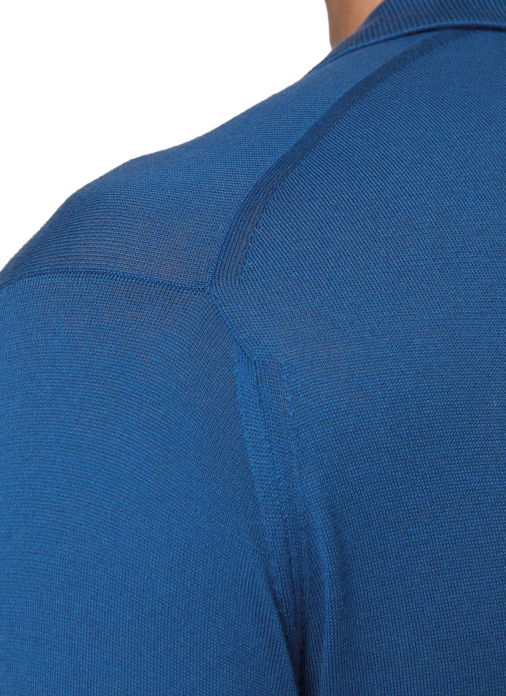 Soft And Comfortable Skinny Blue Polo Shirt