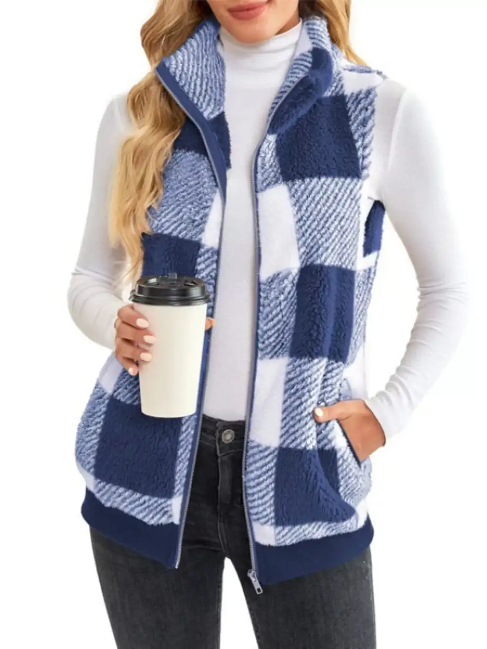 Full Size Color Block Zip