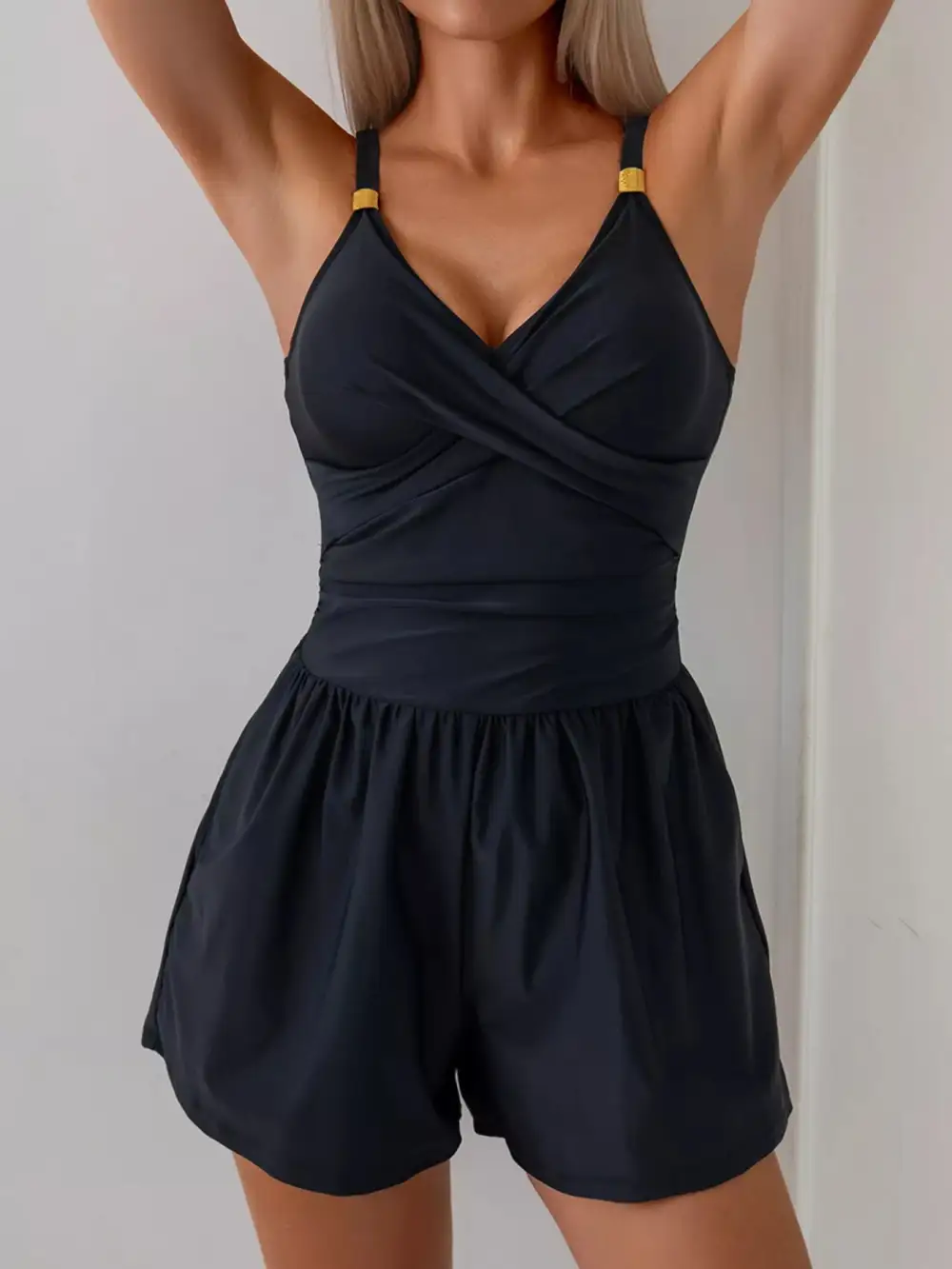 Neck Spaghetti Jumpsuit
