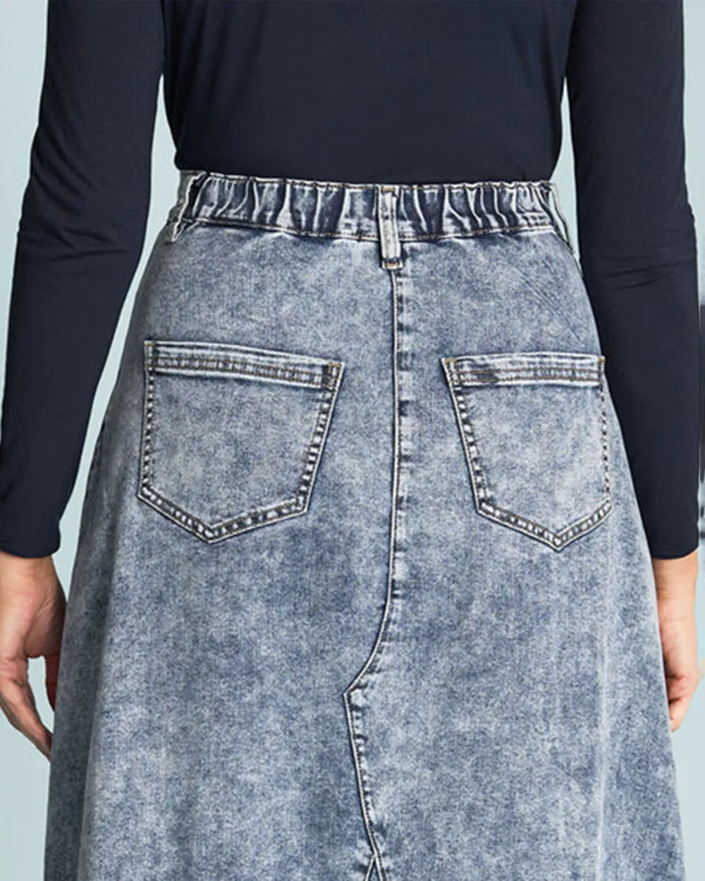 A-Line Denim Skirt