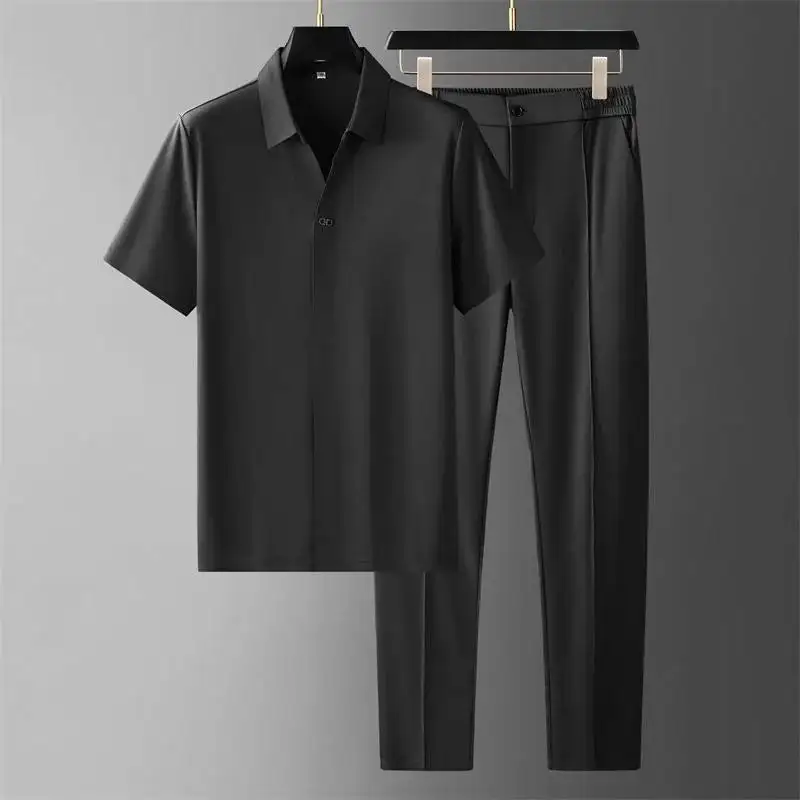 Two Piece Polo Shorts Set