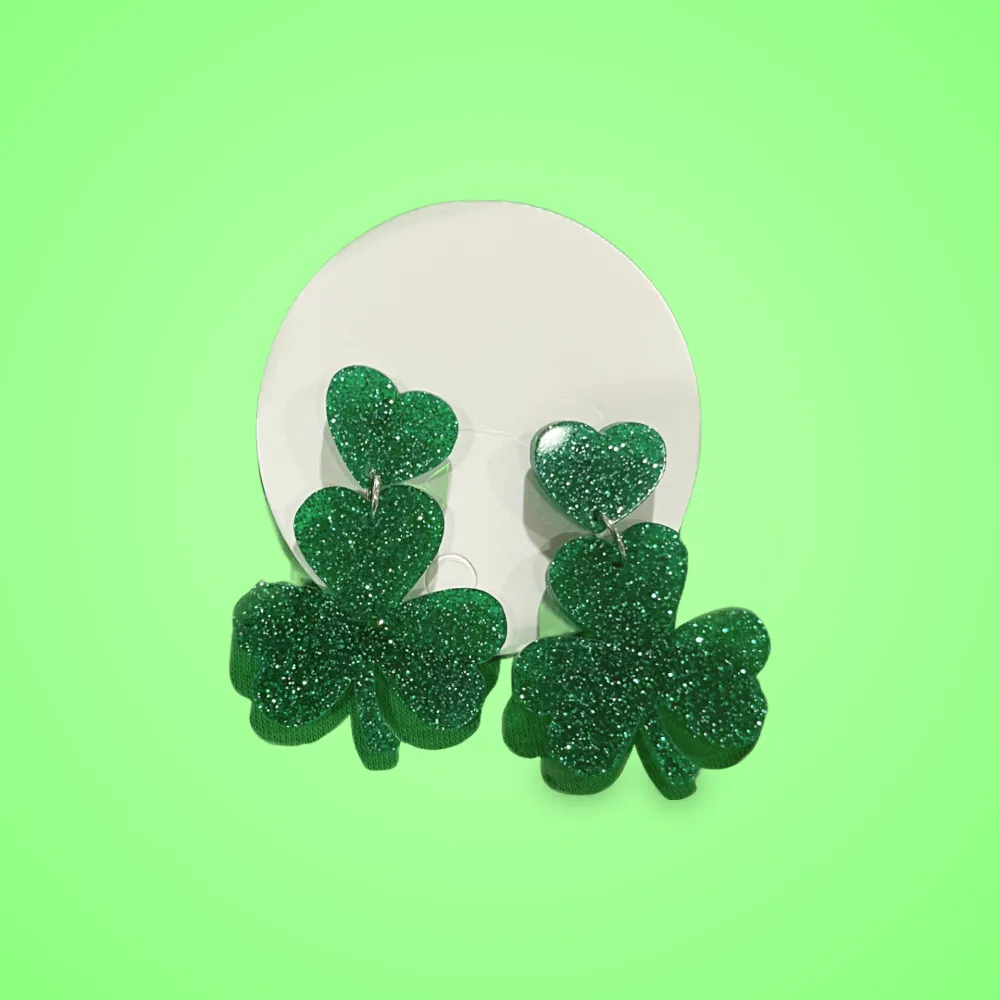 Shamrock Dangle Earrings