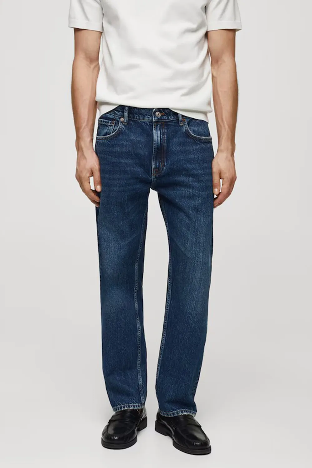 Regular Fit Dark Wash Jeans