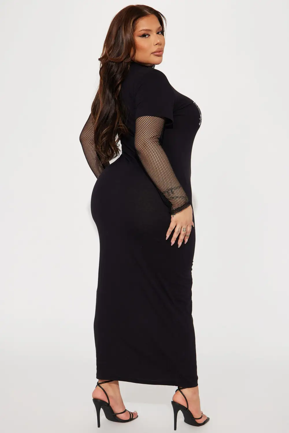 Flying High Maxi Dress - Black/Silver