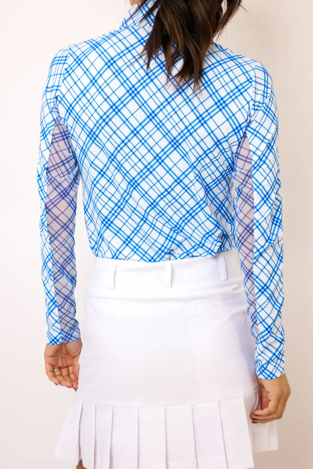 Long Sleeve Wrap Print Top