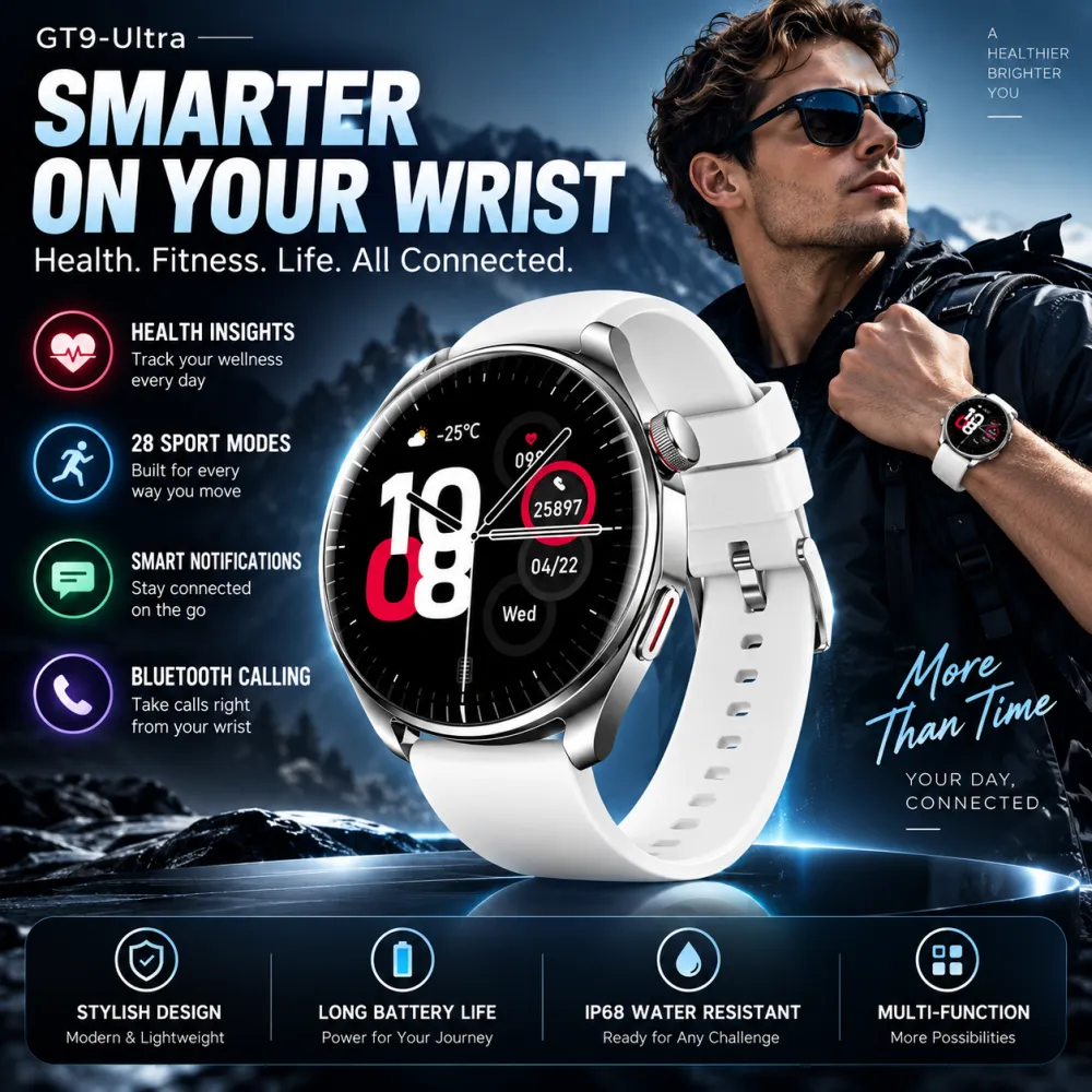 No More Pain: Smart Sports Watch for Blood Glucose and Blood Sugar Monitoring
