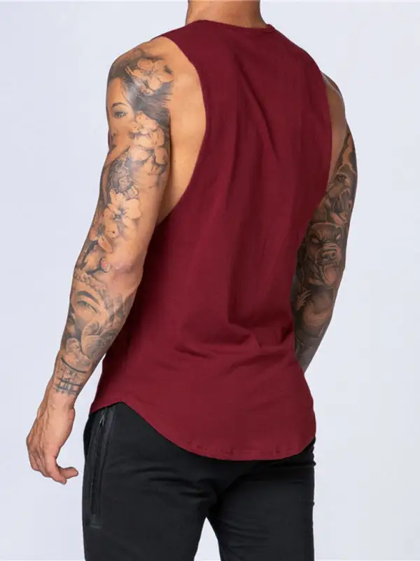 Slim Fit Crew Neck Breathable Vest