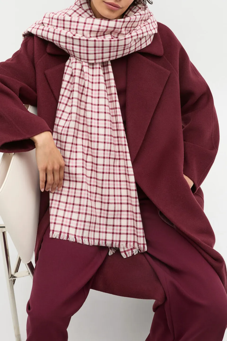 Contemporary Art Check Scarf