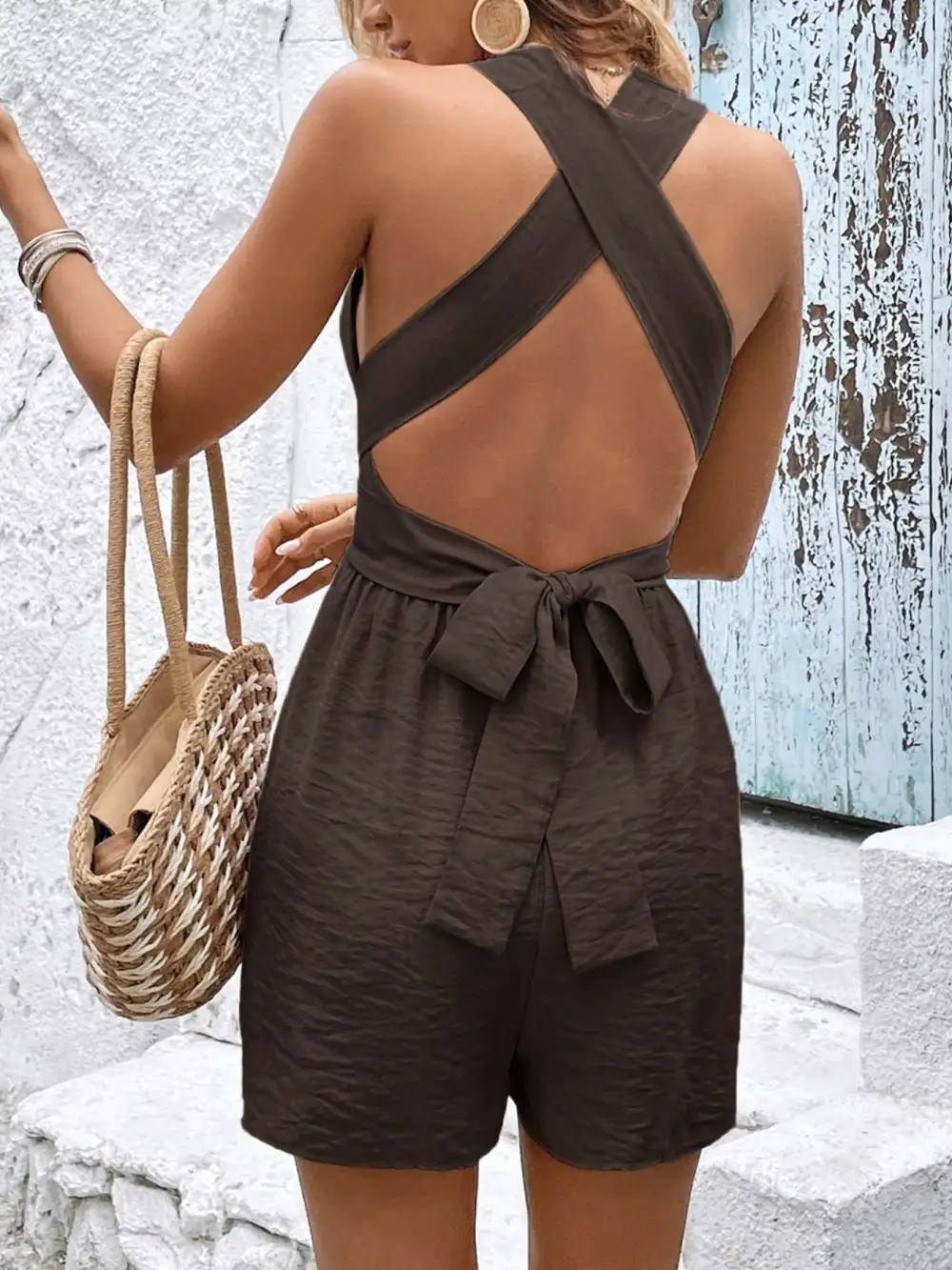 Easygoing Sleeveless Jumpsuit Romper