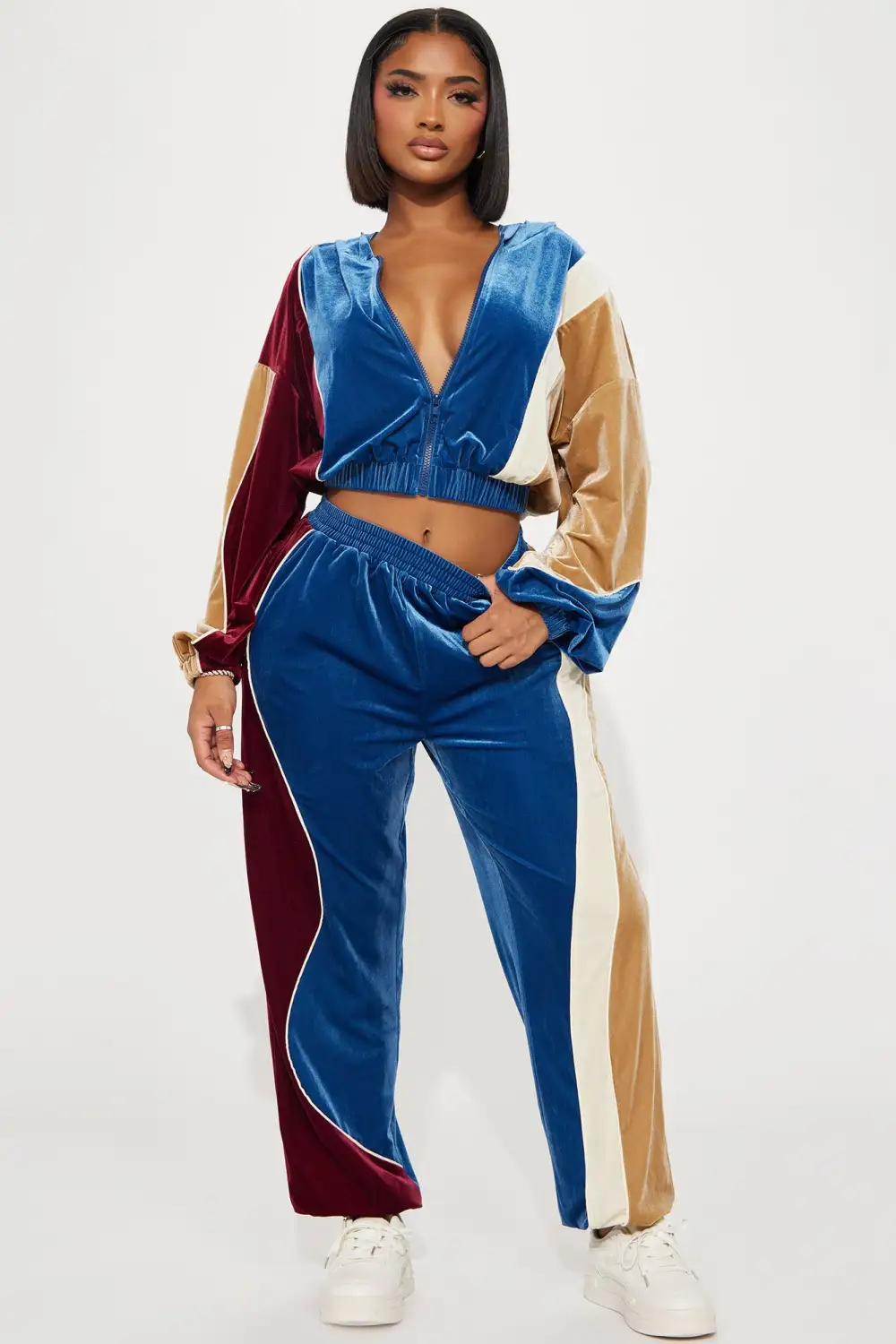 Spare Me A Chance Jogger Set - Blue/combo