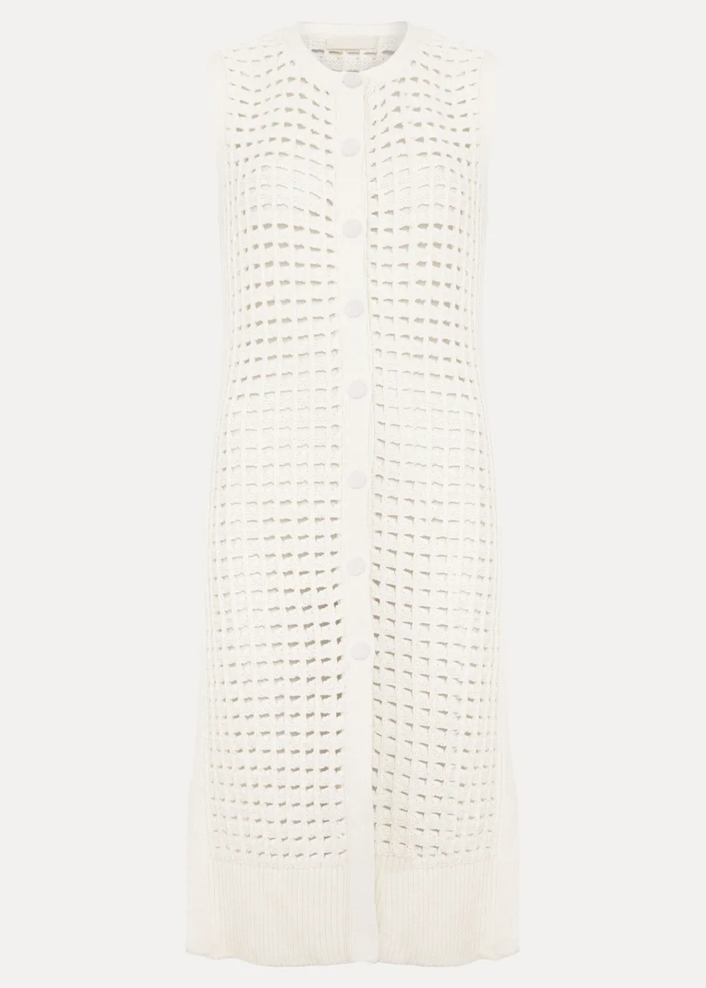 Knitted Open-Work Women's Top