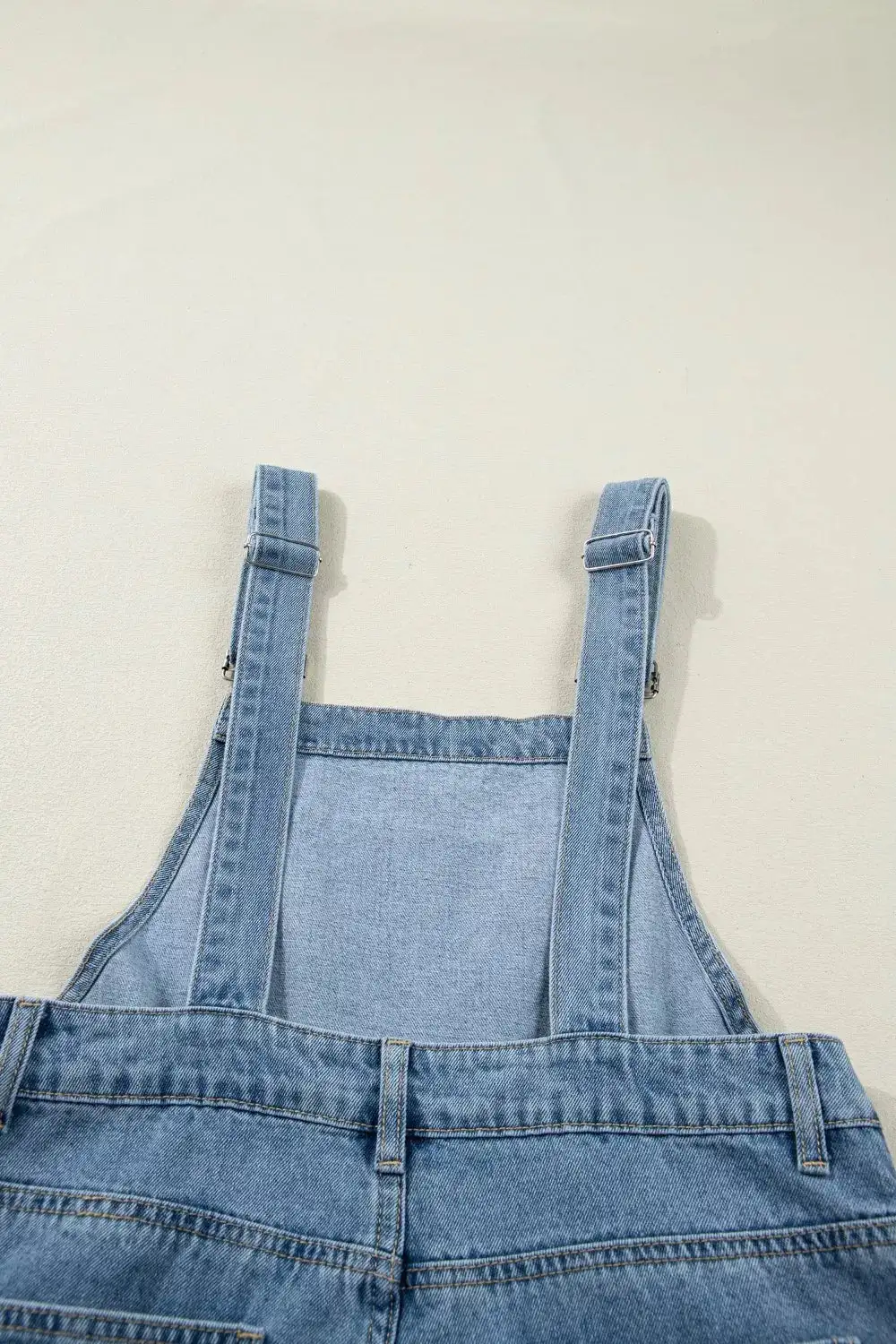 Pleated Denim Jumpsuit