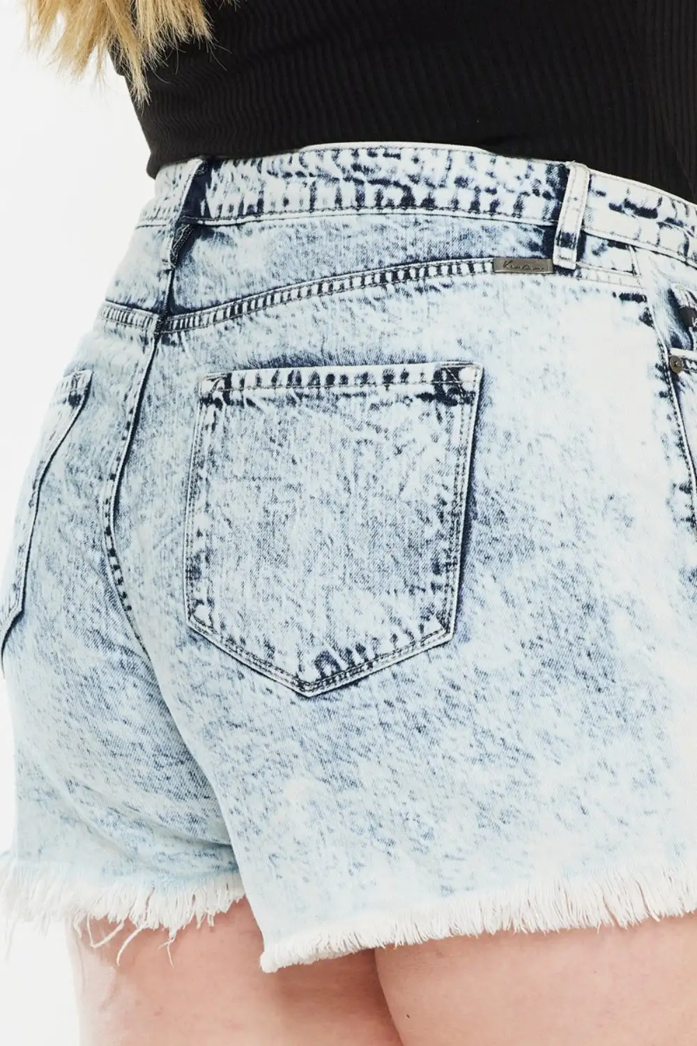 Laid Back Distressed Hem Shorts