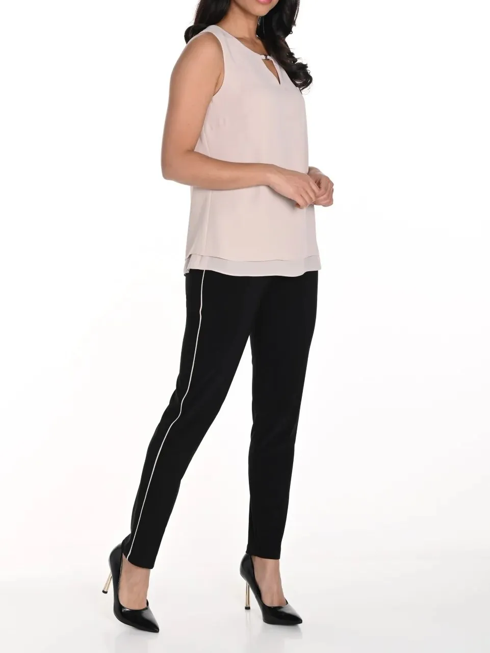 Pant Black Beige