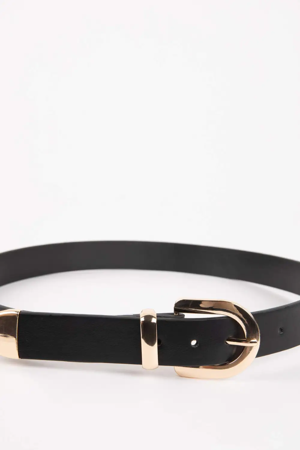 Casual Women's Beige Leather Belt
