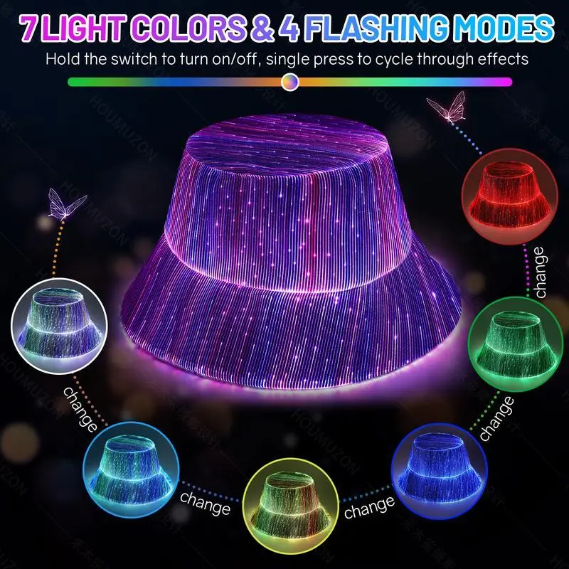 LED Light-Up Bucket Hat