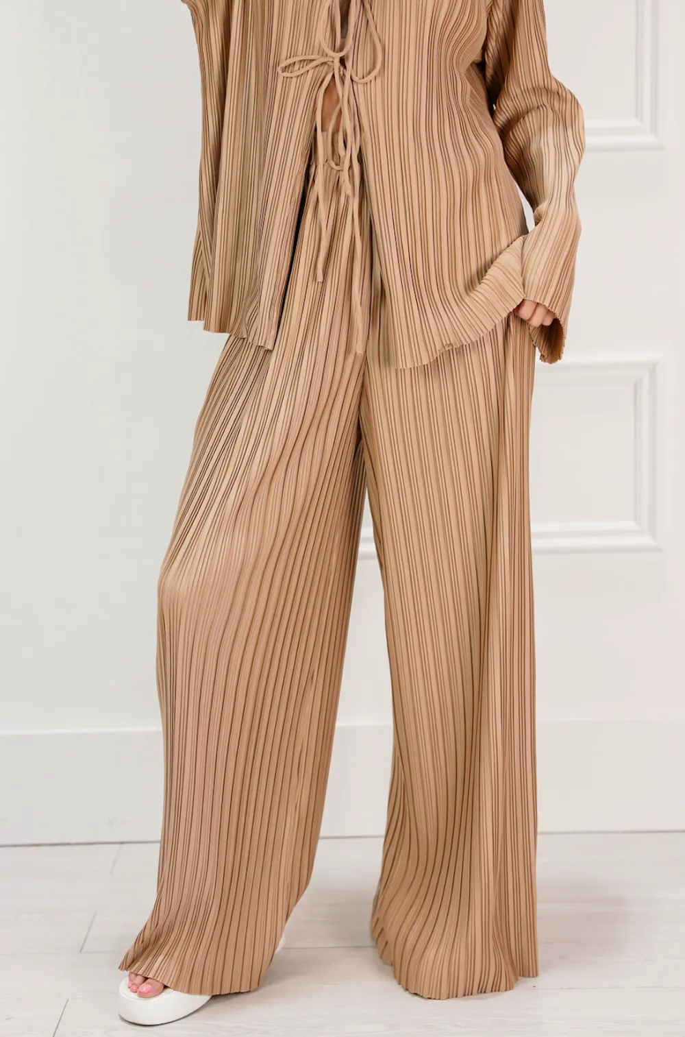 Tailored Pleated Pants Set