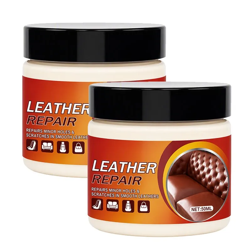 Multi‑Functional Leather Scratch Repair Cream‑Professional Seamless Leather Restorer, Texture Restoration Balm for Sofa, Car Seats, Bags & Shoes